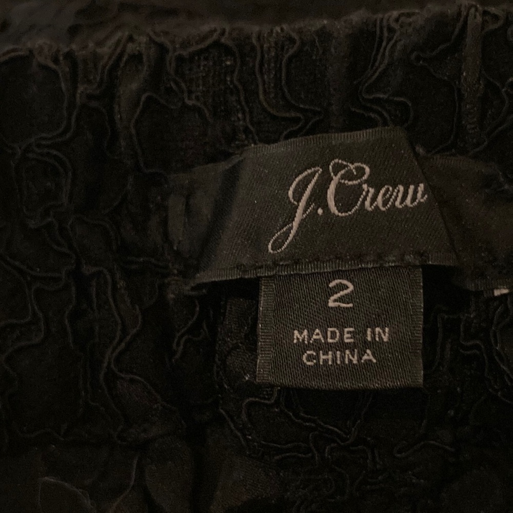 J Crew black lace fully lined pants, size 2 - Picture 2 of 7